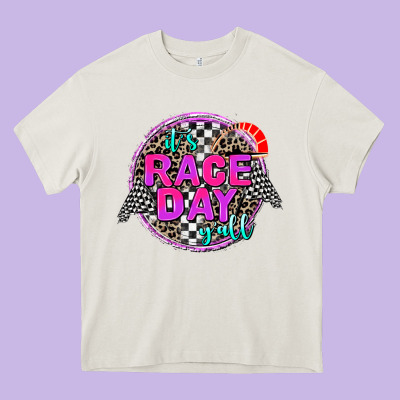 It's Race Day Y'all Heavy Core Tee Designed By Adodesignshop