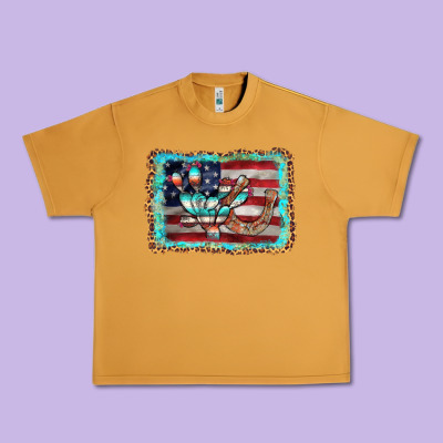 Flag Cactus Horseshoe Urban Heavy Tee Designed By Adodesignshop