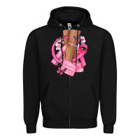 Black breast cancer diva Zipper Hoodie - NancyCooperArtShop