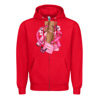 Red breast cancer diva Zipper Hoodie - NancyCooperArtShop