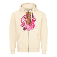 Sandshell breast cancer diva Zipper Hoodie - NancyCooperArtShop