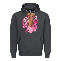 Smoke breast cancer diva Zipper Hoodie - NancyCooperArtShop