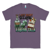 Lavender last night we let the liquor talk cowboy western c Classic Tee - NancyCooperArtShop