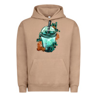 Pigment Burro Winter Bobba Cup Urban Hoodie - FaDigitalArtStudio