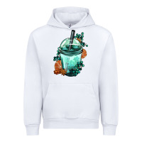 White Winter Bobba Cup Urban Hoodie - FaDigitalArtStudio