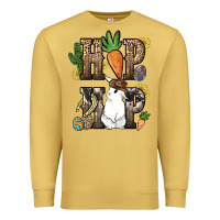 Antique Gold Hip hop Easter Bunny Easter Day Premium Sweatshirt - HowdyJamesFarm