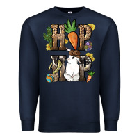 Navy Hip hop Easter Bunny Easter Day Premium Sweatshirt - HowdyJamesFarm
