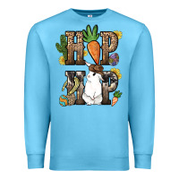 Ocean Blue Hip hop Easter Bunny Easter Day Premium Sweatshirt - HowdyJamesFarm