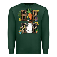Sports Green Hip hop Easter Bunny Easter Day Premium Sweatshirt - HowdyJamesFarm