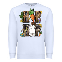 White Hip hop Easter Bunny Easter Day Premium Sweatshirt - HowdyJamesFarm