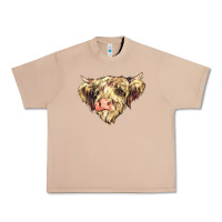 Burro scottish cow Urban Heavy Tee - NancyCooperArtShop