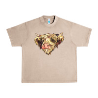 French Oak scottish cow Urban Heavy Tee - NancyCooperArtShop