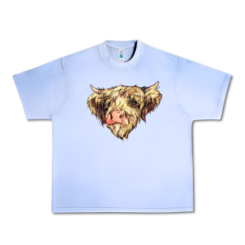 Scottish Cow Urban Heavy Tee by NancyCooperArtShop | Teevron