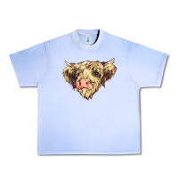 Grape Ice scottish cow Urban Heavy Tee - NancyCooperArtShop