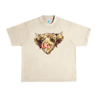Sandshell scottish cow Urban Heavy Tee - NancyCooperArtShop