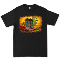 Black cross sunset backgraund Premium Tee - JahusDesignShop