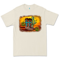 Bone cross sunset backgraund Premium Tee - JahusDesignShop