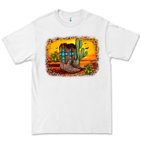 White cross sunset backgraund Premium Tee - JahusDesignShop