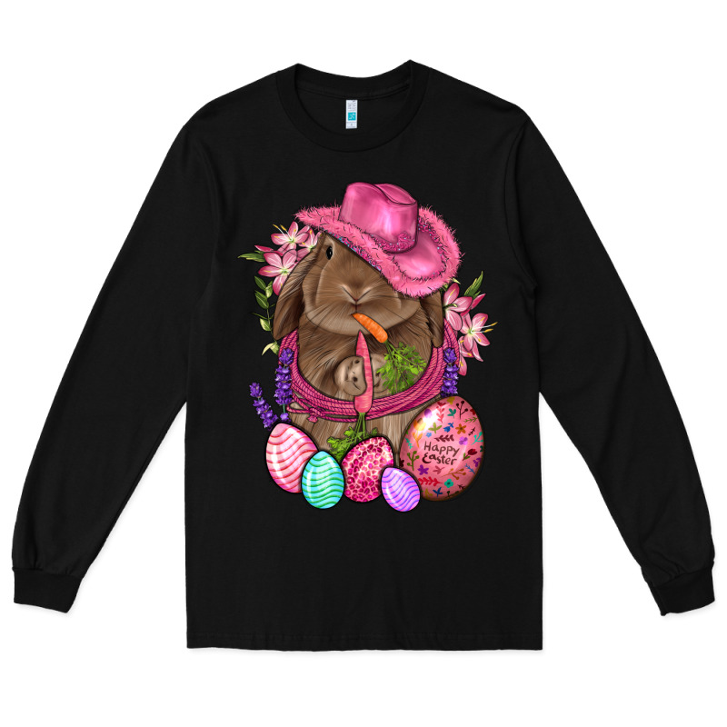 Cowboy Rabbit Easter Long Sleeve Tee by BundleAndBundleShop | Teevron