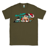 Army Green merry christmas y'all kentucky Classic Tee - CowhideDigitalArt