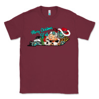 Burgundy merry christmas y'all kentucky Classic Tee - CowhideDigitalArt