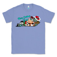 Colony Blue merry christmas y'all kentucky Classic Tee - CowhideDigitalArt