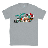 Heather Grey merry christmas y'all kentucky Classic Tee - CowhideDigitalArt