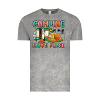 Cloud Rock camping is my happy place Vintage Tee - MaliasSmallBusiness