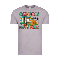 Vintage Zinc camping is my happy place Vintage Tee - MaliasSmallBusiness