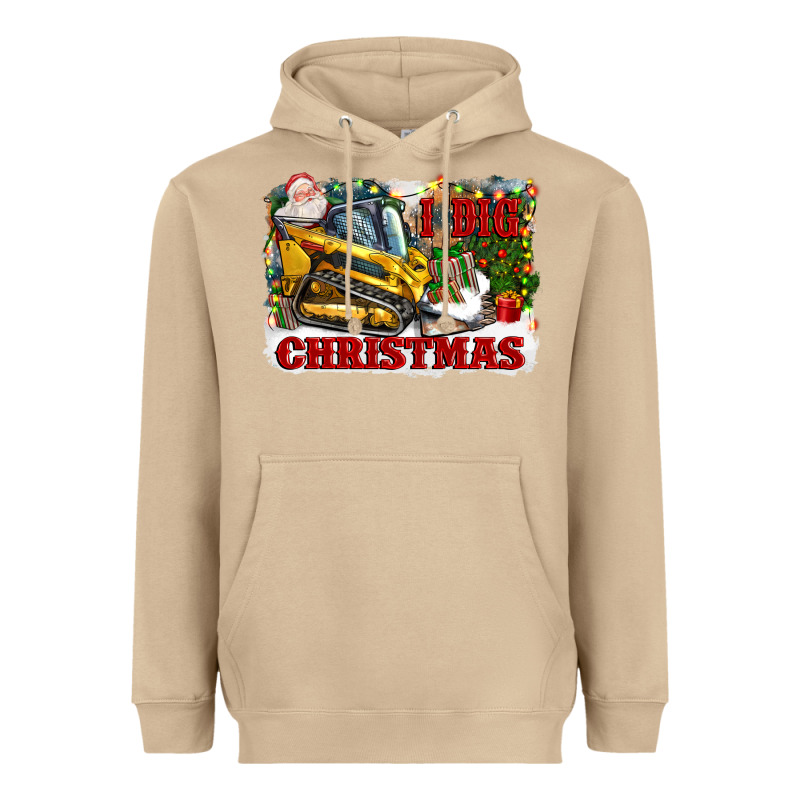 I Dig Christmas Heavyweight Hoodie by CowGirlArtShop | Teevron