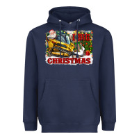 Navy i dig christmas Heavyweight Hoodie - CowGirlArtShop