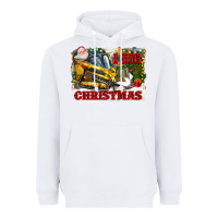 White i dig christmas Heavyweight Hoodie - CowGirlArtShop