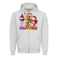 Happy Hallothanksmas Wine Glass And Coffee Zipper Hoodie | Teevron