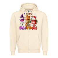 Sandshell Happy Hallothanksmas wine glass and coffee Zipper Hoodie - NancyCooperArtShop