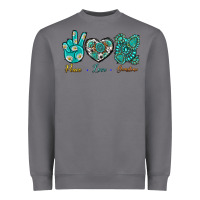 Storm Peace Love Gemstone Heavyweight Sweatshirt - BundleAndBundleShop