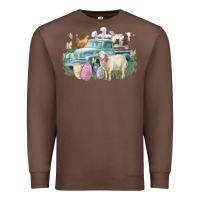 Chestnut Easter truck farm animals Easter Day Premium Sweatshirt - HowdyJamesFarm