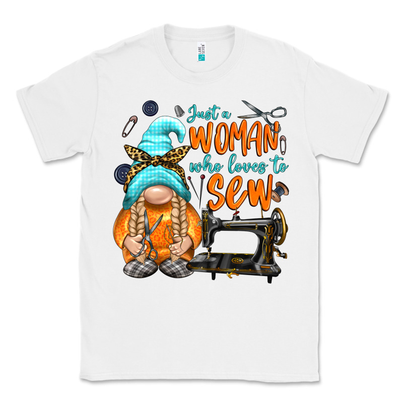 Just A Woman Who Loves To Sew Classic Tee by NancyCooperArtShop | Teevron