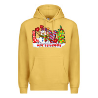 Antique Gold love christmas snowman Premium Hoodie - CowGirlArtShop