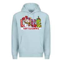 Blue Mist love christmas snowman Premium Hoodie - CowGirlArtShop