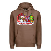 Chestnut love christmas snowman Premium Hoodie - CowGirlArtShop