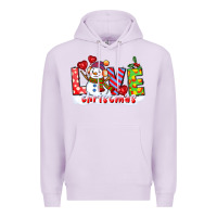 Lilac love christmas snowman Premium Hoodie - CowGirlArtShop