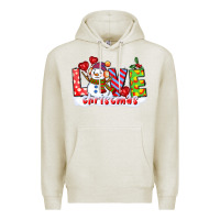 Oatmeal Heather love christmas snowman Premium Hoodie - CowGirlArtShop