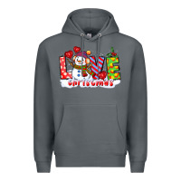 Rock love christmas snowman Premium Hoodie - CowGirlArtShop