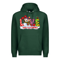 Love Christmas Snowman Premium Hoodie | Teevron