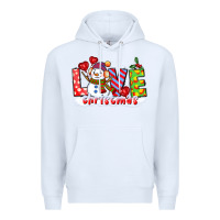 White love christmas snowman Premium Hoodie - CowGirlArtShop