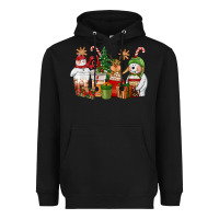 Christmas Polar Bear Reindeer And Snowman Coffee C Heavyweight Hoodie | Teevron