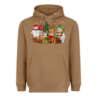 Toasted Coconut christmas polar bear reindeer and snowman coffee c Heavyweight Hoodie - CowGirlArtShop