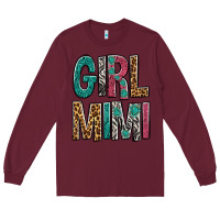 Burgundy Girl Mimi Long Sleeve Tee - BundleAndBundleShop