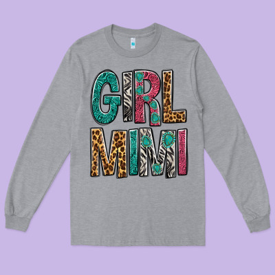 Girl Mimi Long Sleeve Tee Designed By Bundleandbundleshop