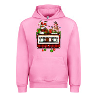 Fuchsia Pink christmas cassette Urban Hoodie - FaDigitalArtStudio